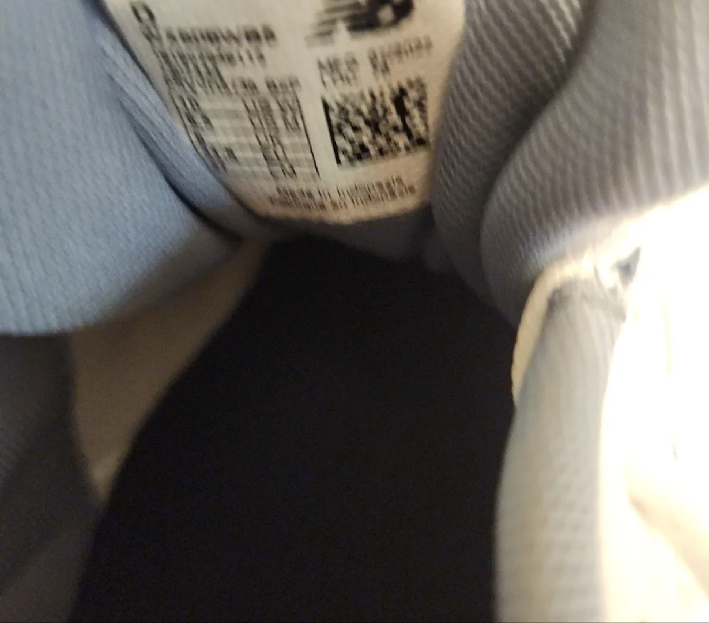 New Balance Women's Gray and White, Witb A Little Light Blue Sneakers
